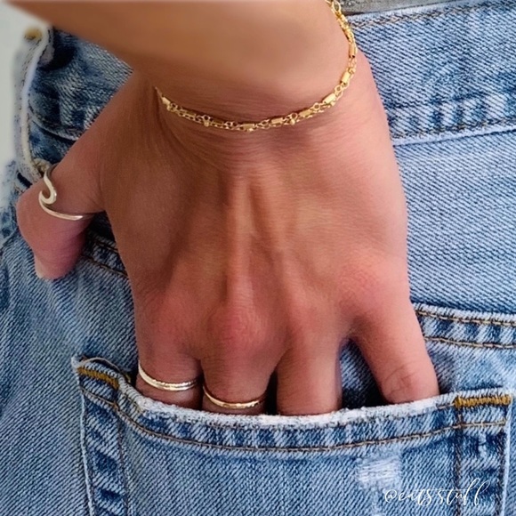 Gold Filled Minimalist Bracelet - Picture 6 of 7